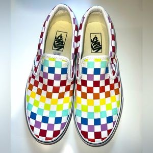 Rainbow Checkered Vans